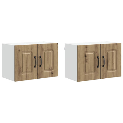 vidaXL Dishwasher Panel Kalmar 2 pcs Artisan Oak Engineered Wood