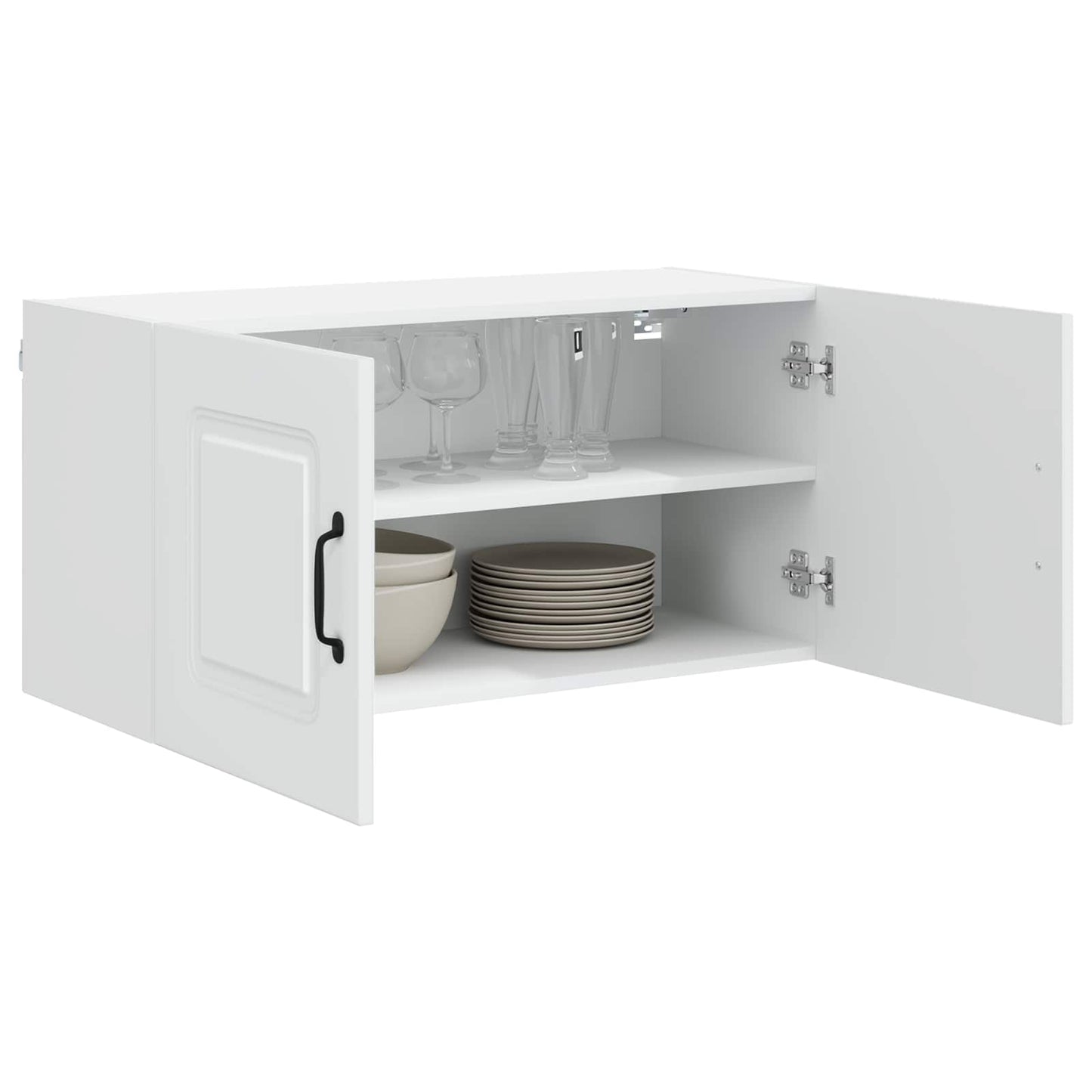 vidaXL Dishwasher Panel Kalmar White 80 x 31 x 40 cm Engineered Wood
