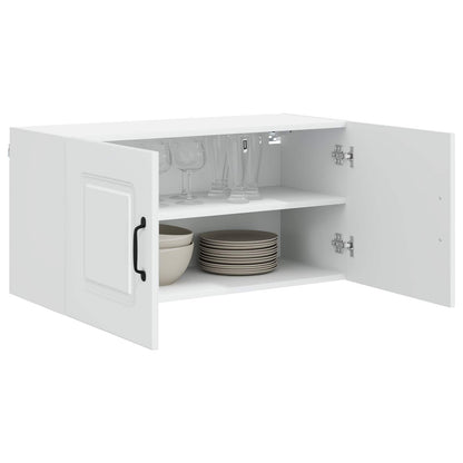 vidaXL Dishwasher Panel Kalmar White 80 x 31 x 40 cm Engineered Wood