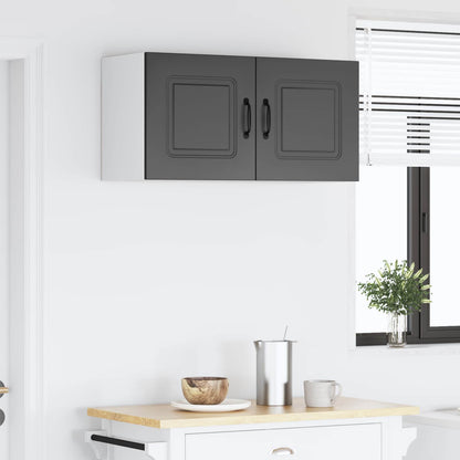 vidaXL Dishwasher Panel Kalmar Black 80 x 31 x 40 cm Engineered Wood