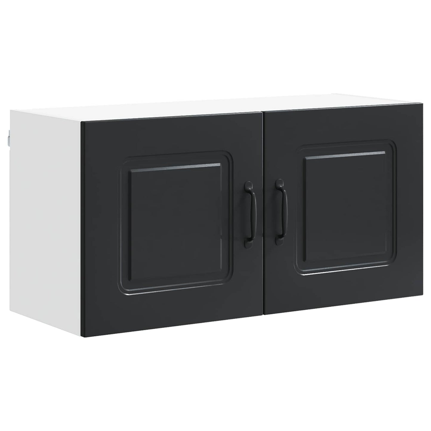 vidaXL Dishwasher Panel Kalmar Black 80 x 31 x 40 cm Engineered Wood