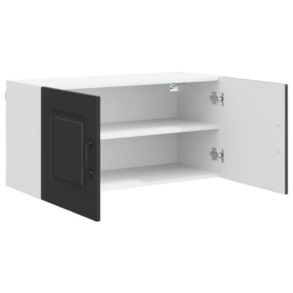 vidaXL Dishwasher Panel Kalmar Black 80 x 31 x 40 cm Engineered Wood