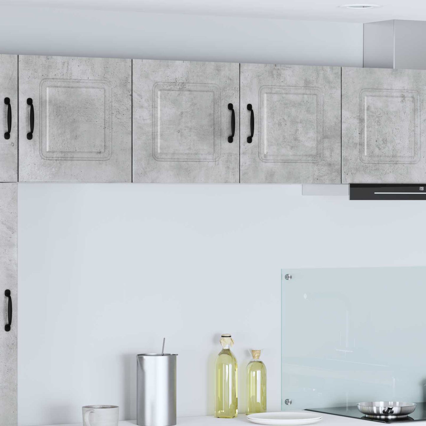 vidaXL Dishwasher Panel Kalmar Concrete Grey 80 x 31 x 40 cm