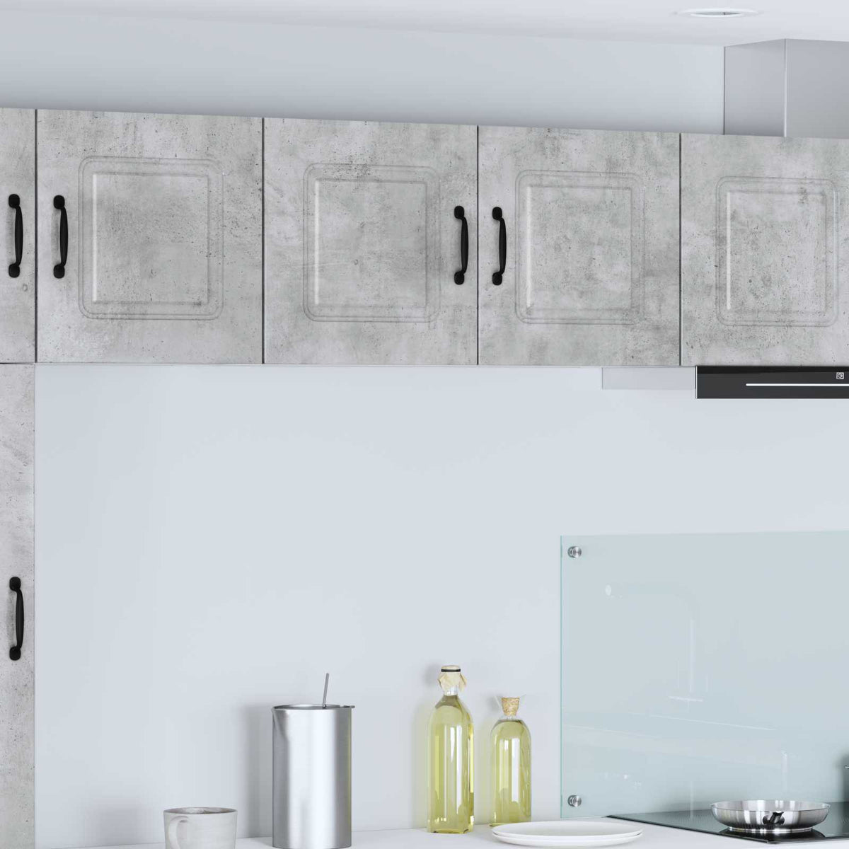 vidaXL Dishwasher Panel Kalmar Concrete Grey 80 x 31 x 40 cm