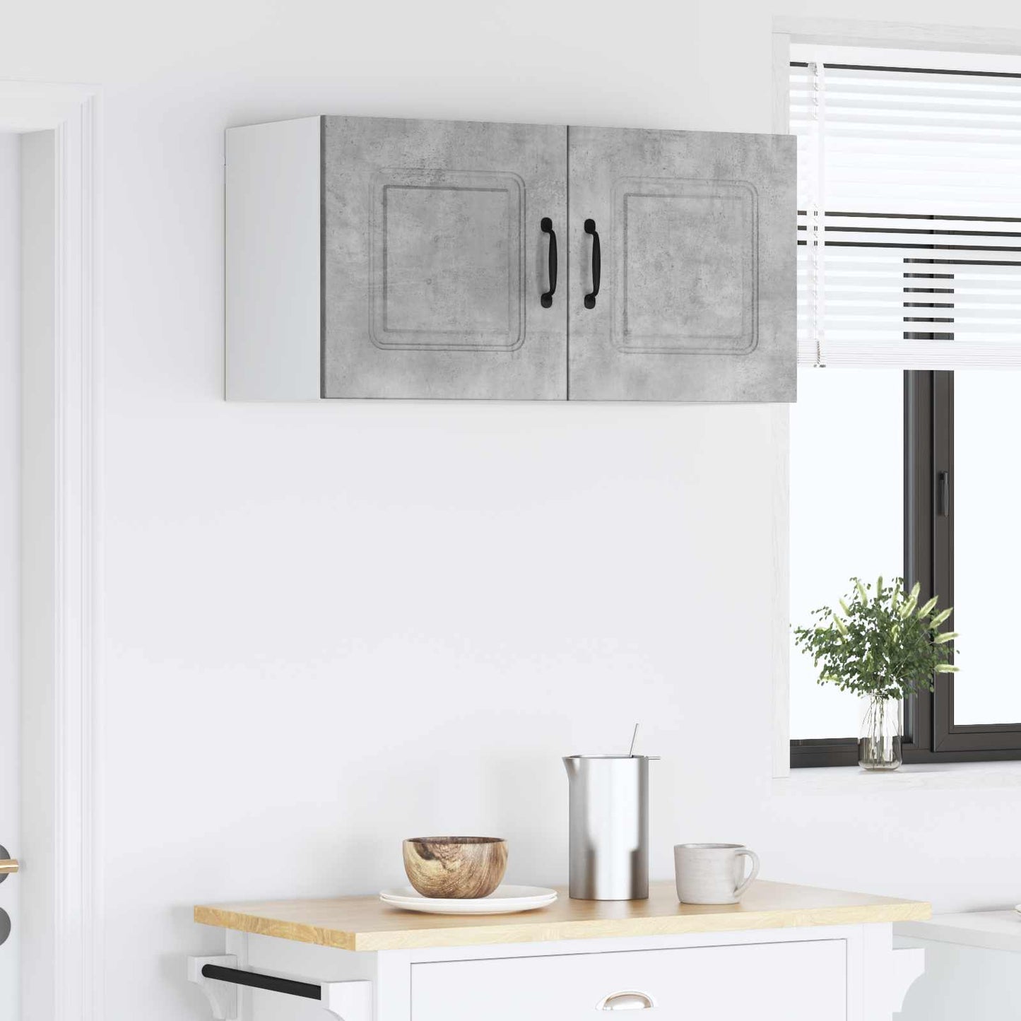vidaXL Dishwasher Panel Kalmar Concrete Grey 80 x 31 x 40 cm
