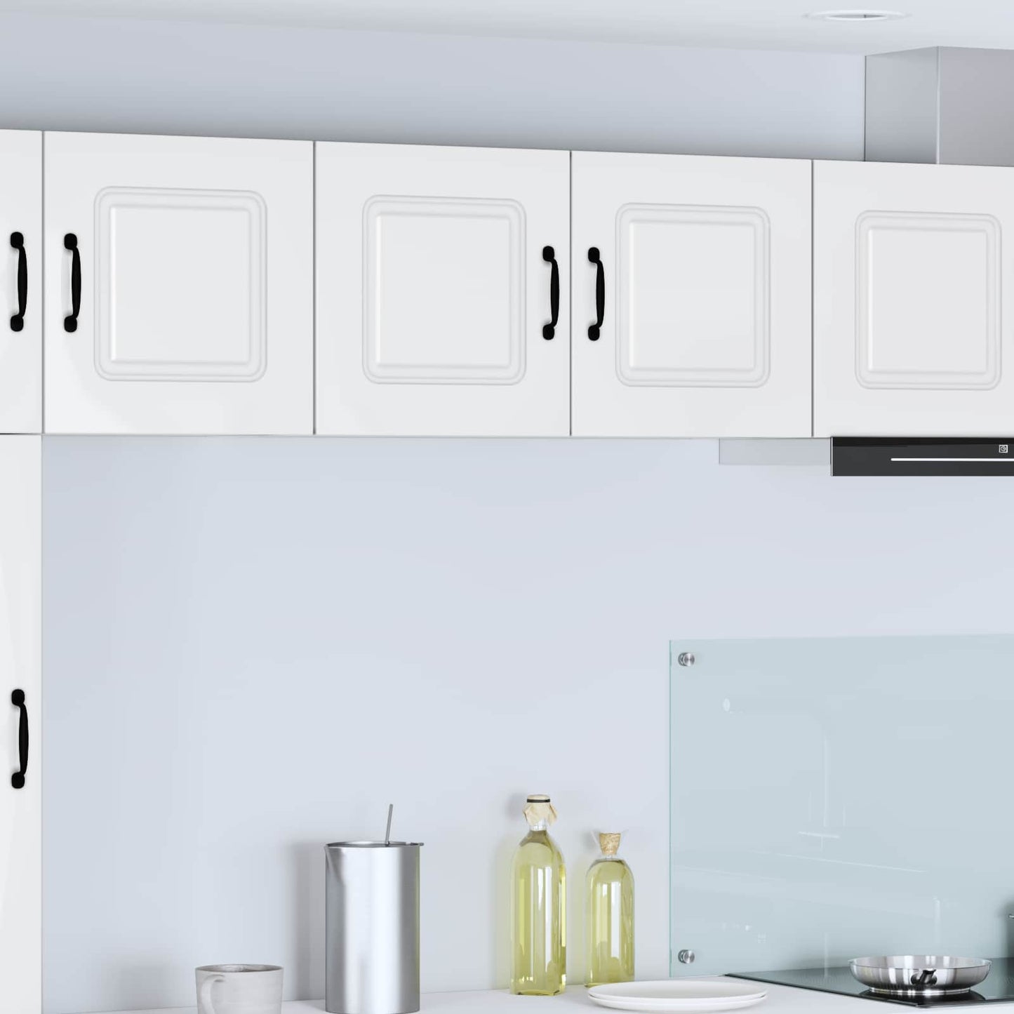 vidaXL Dishwasher Panel Kalmar High Gloss White 80 x 31 x 40 cm