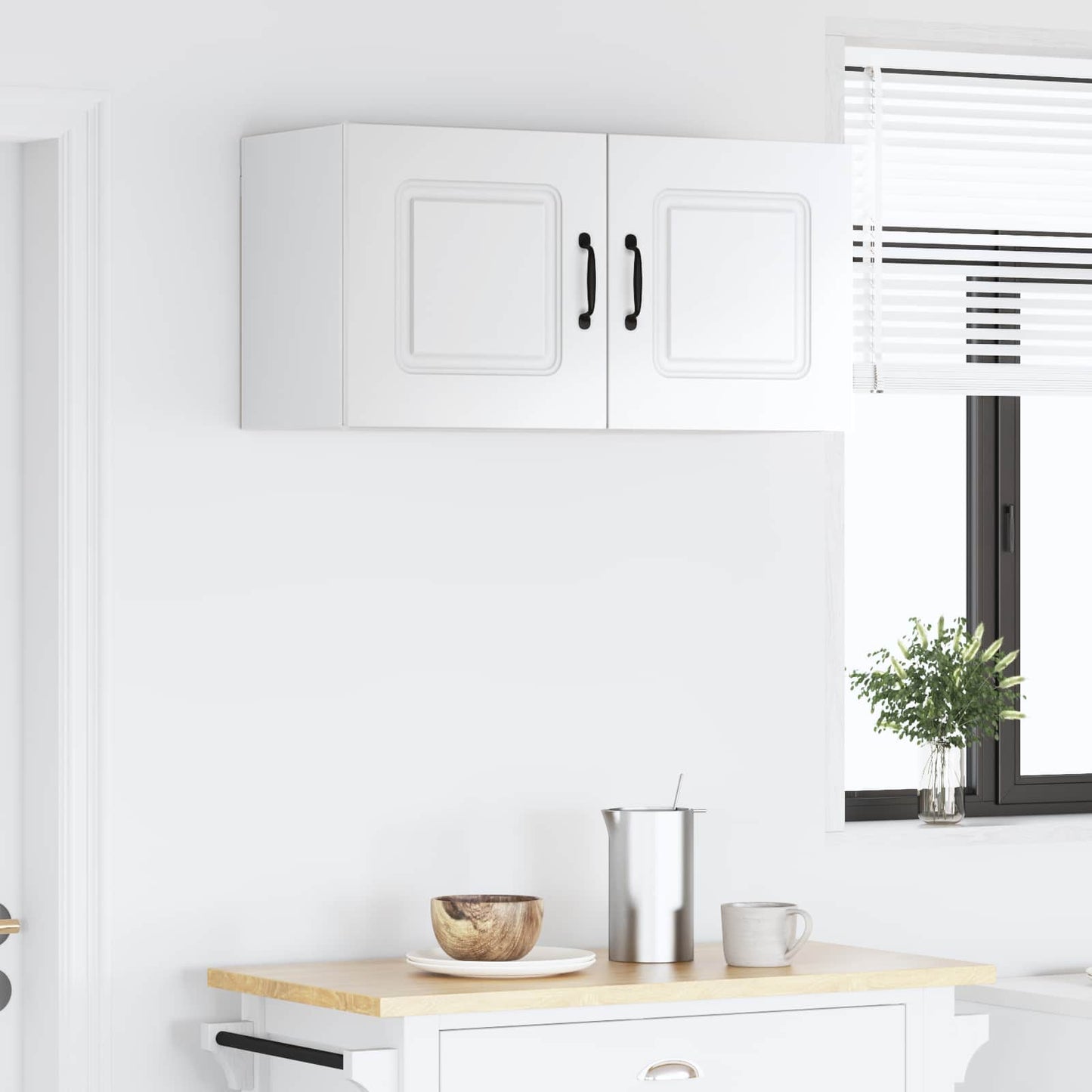 vidaXL Dishwasher Panel Kalmar High Gloss White 80 x 31 x 40 cm