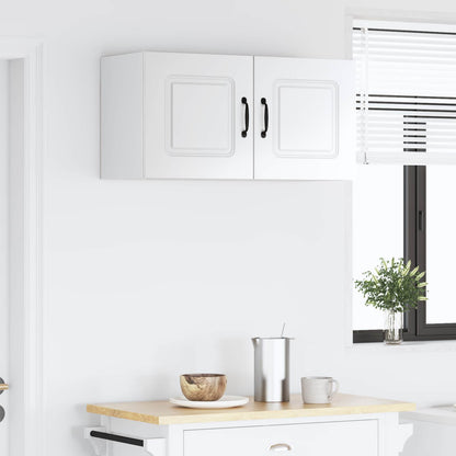 vidaXL Dishwasher Panel Kalmar High Gloss White 80 x 31 x 40 cm