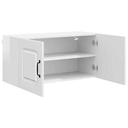 vidaXL Dishwasher Panel Kalmar High Gloss White 80 x 31 x 40 cm