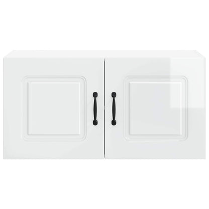 vidaXL Dishwasher Panel Kalmar High Gloss White 80 x 31 x 40 cm
