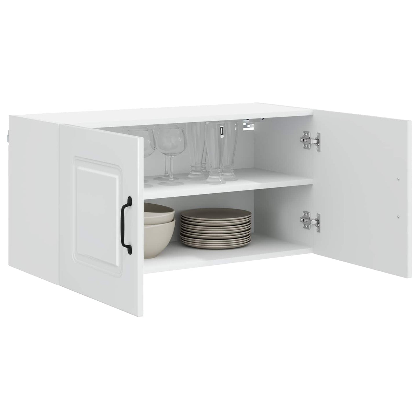 vidaXL Dishwasher Panel Kalmar High Gloss White 80 x 31 x 40 cm
