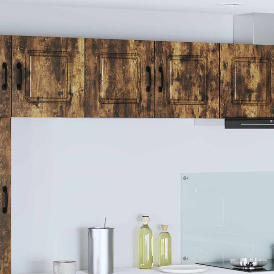 vidaXL Dishwasher Panel Kalmar Smoked Oak 80 x 31 x 40 cm