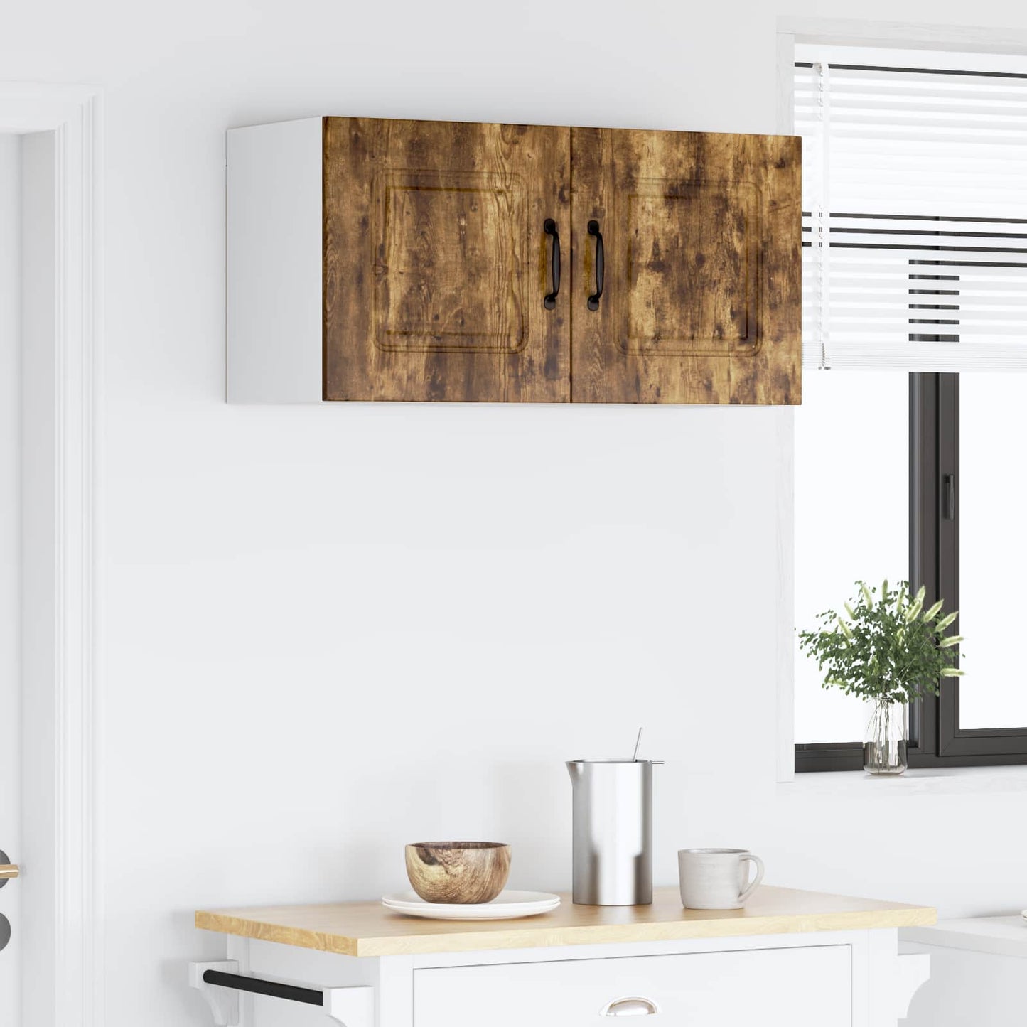 vidaXL Dishwasher Panel Kalmar Smoked Oak 80 x 31 x 40 cm