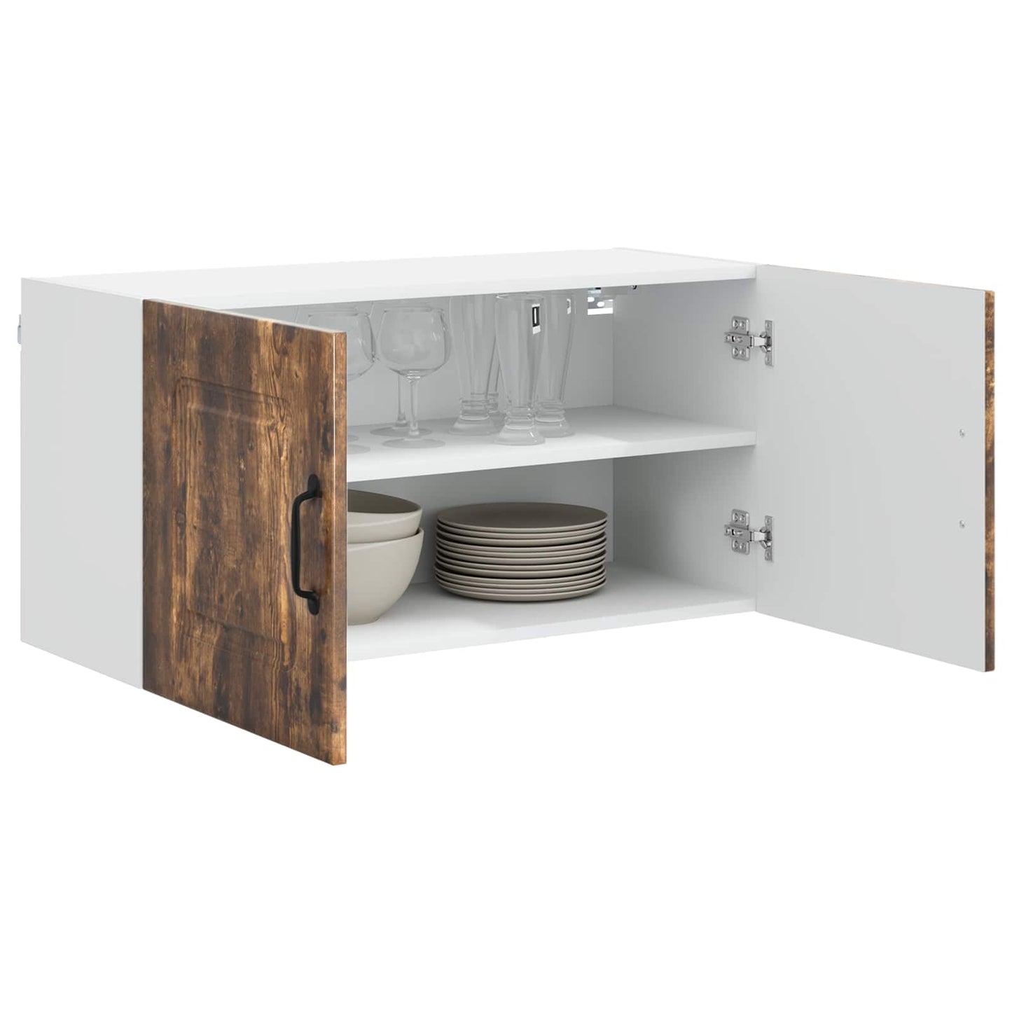 vidaXL Dishwasher Panel Kalmar Smoked Oak 80 x 31 x 40 cm
