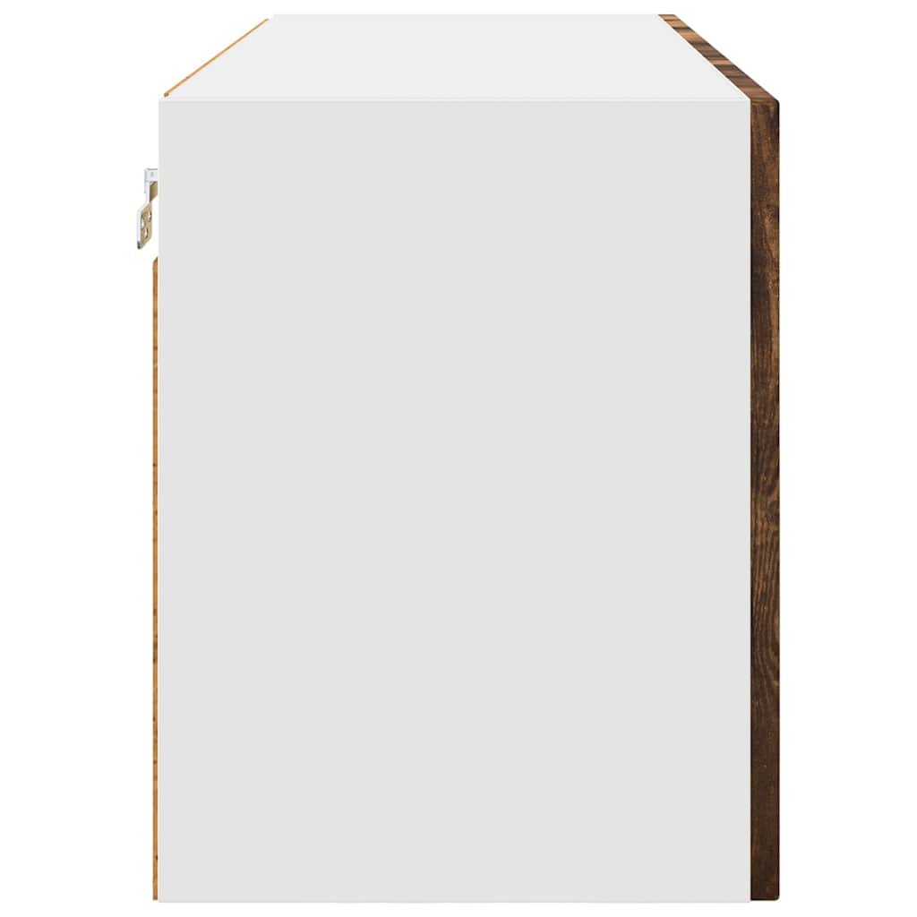 vidaXL Dishwasher Panel Kalmar Smoked Oak 80 x 31 x 40 cm