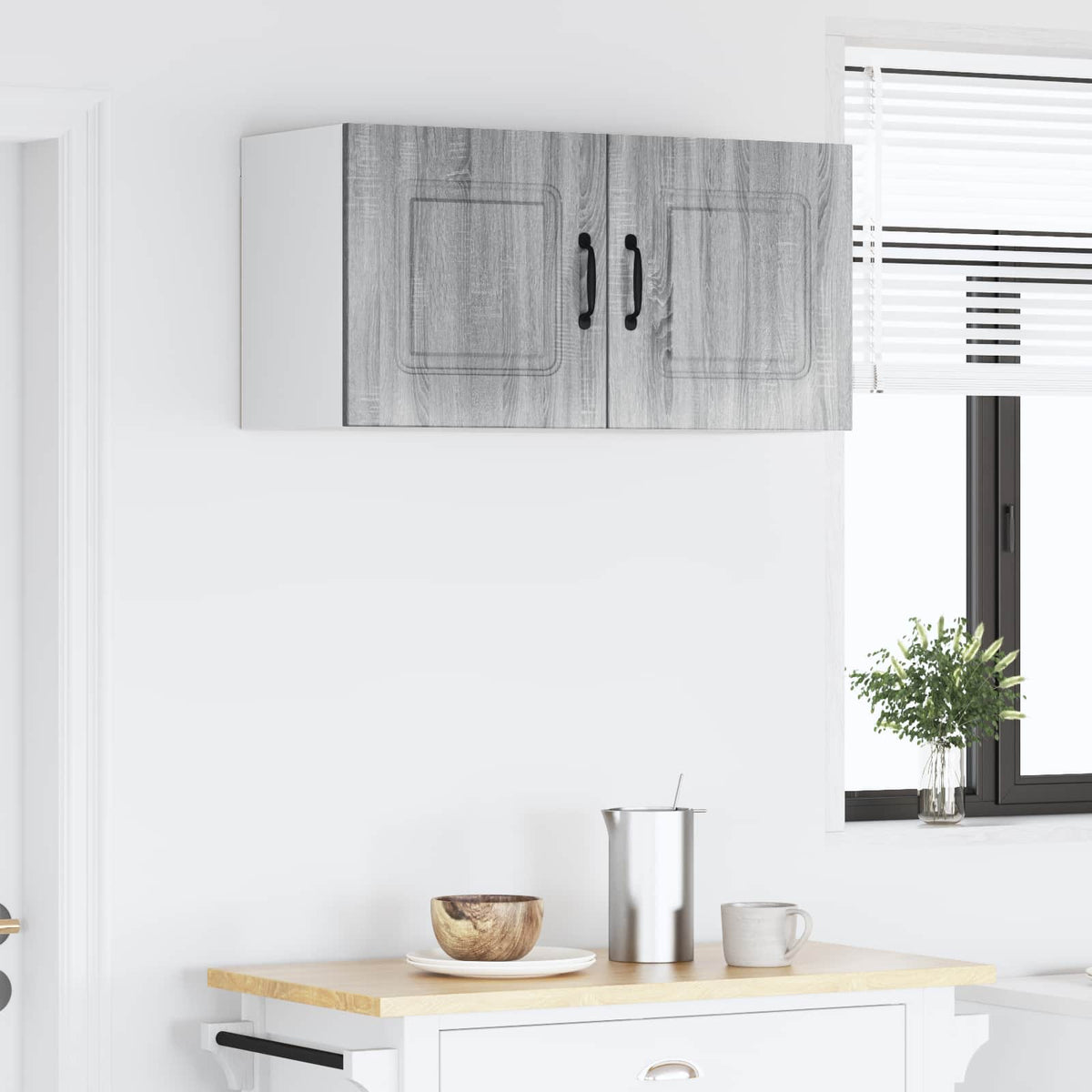 vidaXL Dishwasher Panel Kalmar Grey Sonoma 80 x 31 x 40 cm