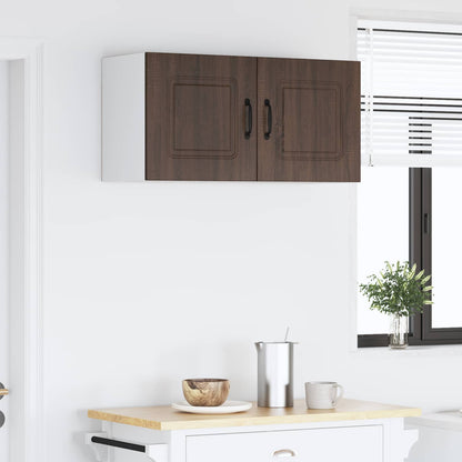 vidaXL Dishwasher Panel Kalmar Brown Oak 80 x 31 x 40 cm
