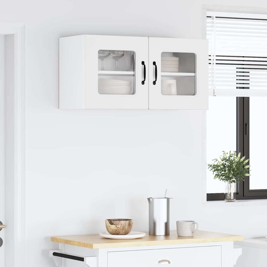 vidaXL Dishwasher Panel Kalmar White 80 x 31 x 40 cm Engineered Wood