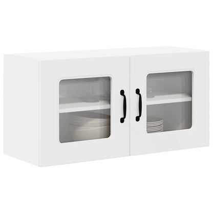 vidaXL Dishwasher Panel Kalmar White 80 x 31 x 40 cm Engineered Wood