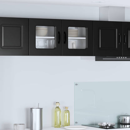 vidaXL Dishwasher Panel Kalmar Black 80 x 31 x 40 cm Engineered Wood