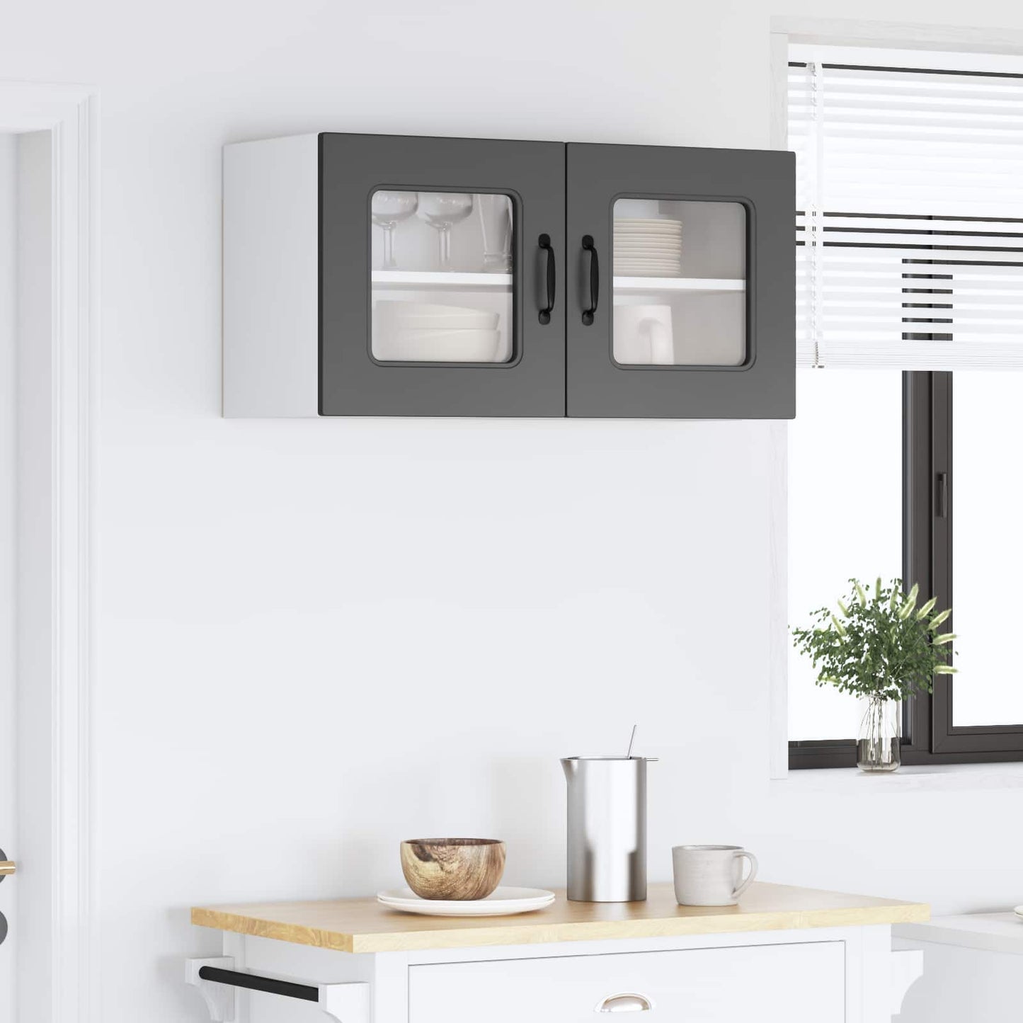 vidaXL Dishwasher Panel Kalmar Black 80 x 31 x 40 cm Engineered Wood