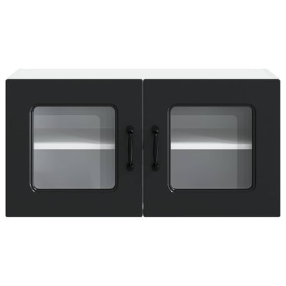 vidaXL Dishwasher Panel Kalmar Black 80 x 31 x 40 cm Engineered Wood