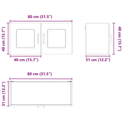 vidaXL Dishwasher Panel Kalmar Sonoma Oak 80 x 31 x 40 cm
