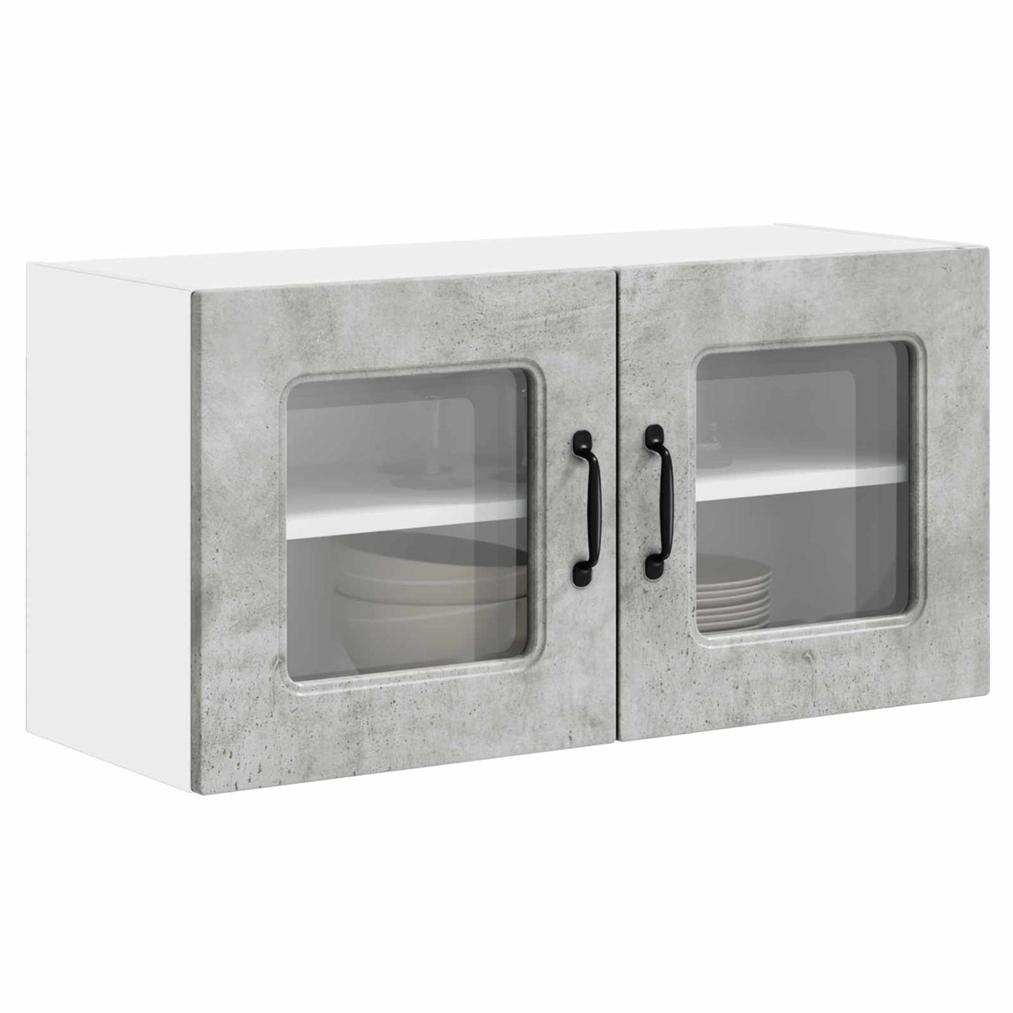 vidaXL Dishwasher Panel Kalmar Concrete Grey 80 x 31 x 40 cm