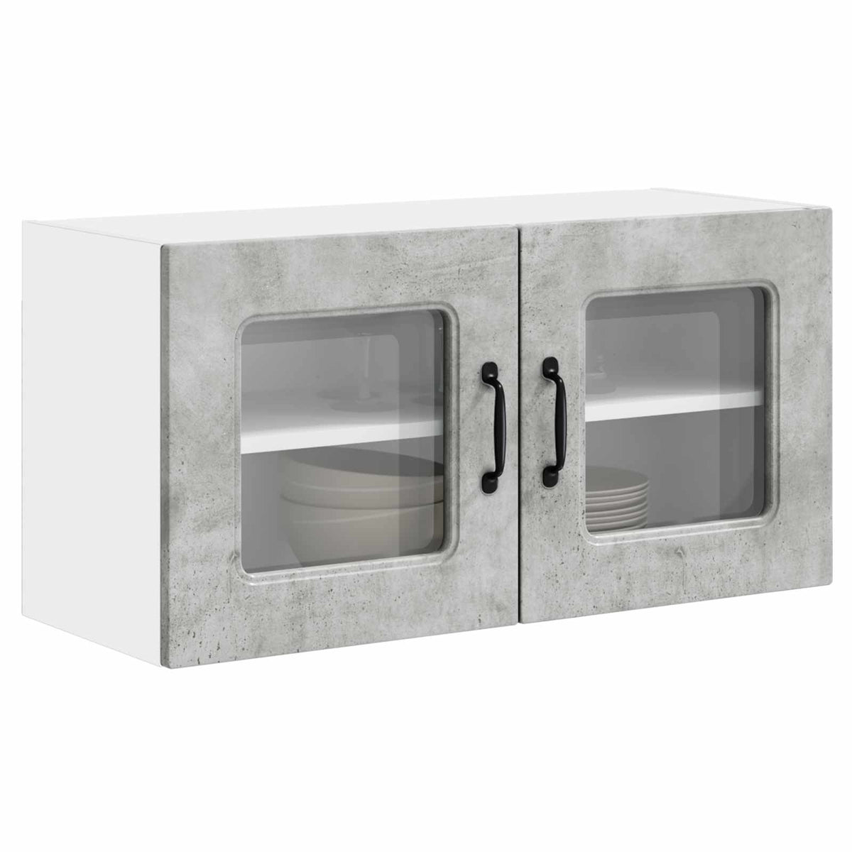 vidaXL Dishwasher Panel Kalmar Concrete Grey 80 x 31 x 40 cm