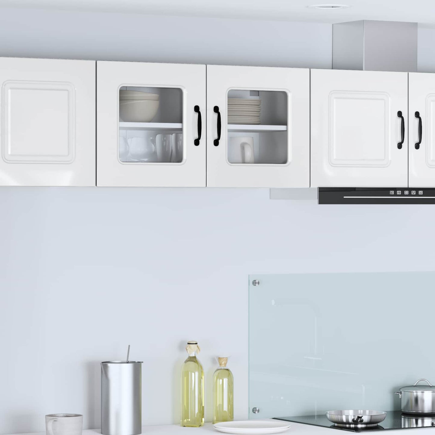 vidaXL Dishwasher Panel Kalmar High Gloss White 80 x 31 x 40 cm