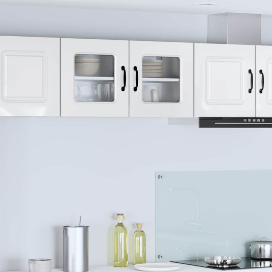 vidaXL Dishwasher Panel Kalmar High Gloss White 80 x 31 x 40 cm