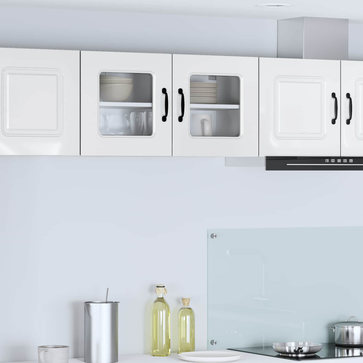 vidaXL Dishwasher Panel Kalmar High Gloss White 80 x 31 x 40 cm
