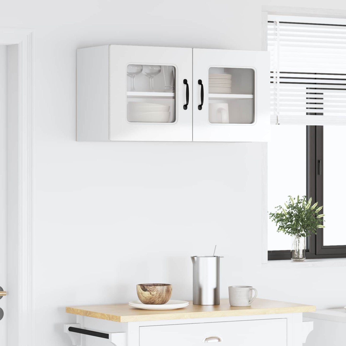 vidaXL Dishwasher Panel Kalmar High Gloss White 80 x 31 x 40 cm