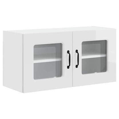 vidaXL Dishwasher Panel Kalmar High Gloss White 80 x 31 x 40 cm