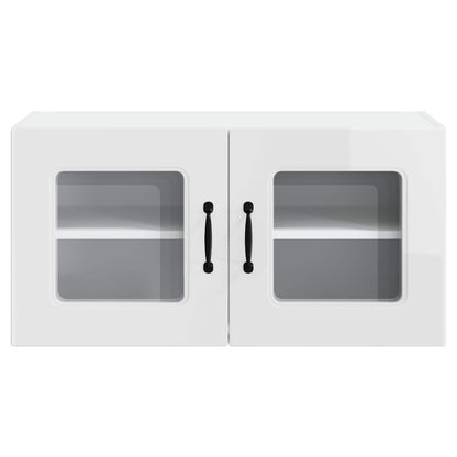 vidaXL Dishwasher Panel Kalmar High Gloss White 80 x 31 x 40 cm