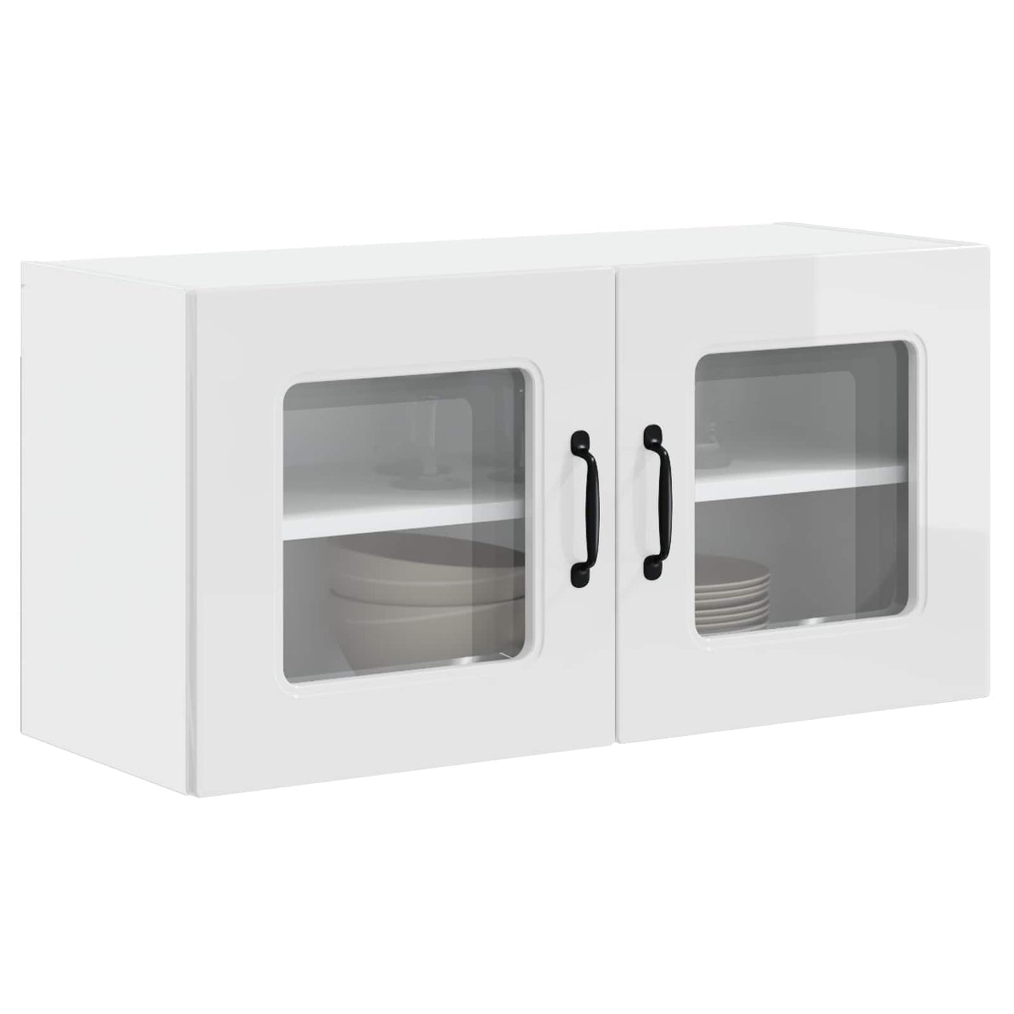 vidaXL Dishwasher Panel Kalmar High Gloss White 80 x 31 x 40 cm