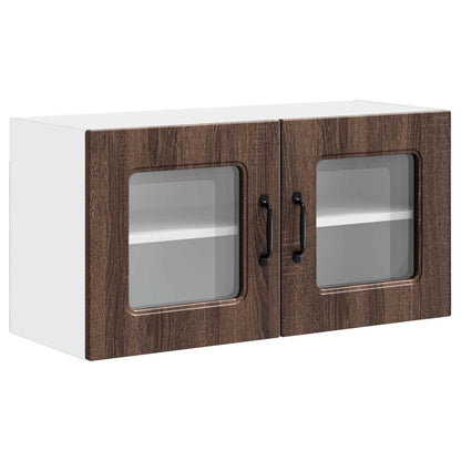 vidaXL Dishwasher Panel Kalmar Brown Oak 80 x 31 x 40 cm