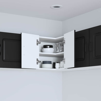 vidaXL Dishwasher Panel Kalmar Black 57 x 57 x 40 cm Engineered Wood