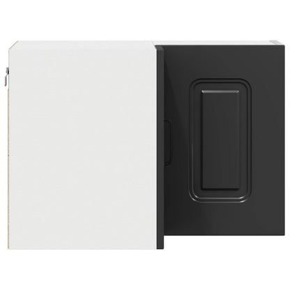 vidaXL Dishwasher Panel Kalmar Black 57 x 57 x 40 cm Engineered Wood
