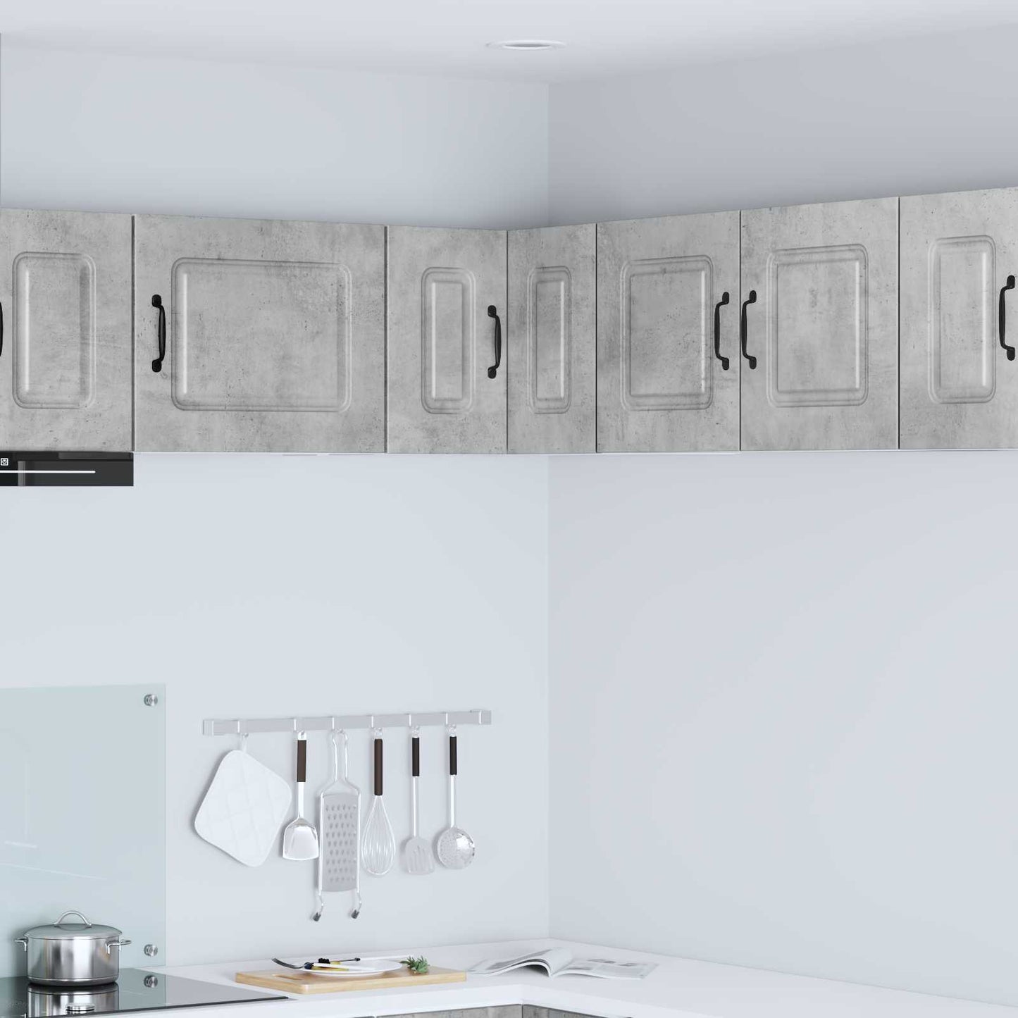 vidaXL Dishwasher Panel Kalmar Concrete Grey 57 x 57 x 40 cm