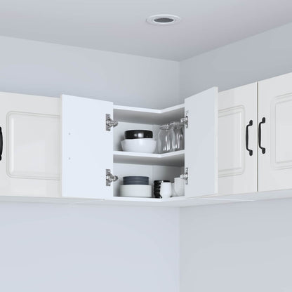 vidaXL Dishwasher Panel Kalmar High Gloss White 57 x 57 x 40 cm