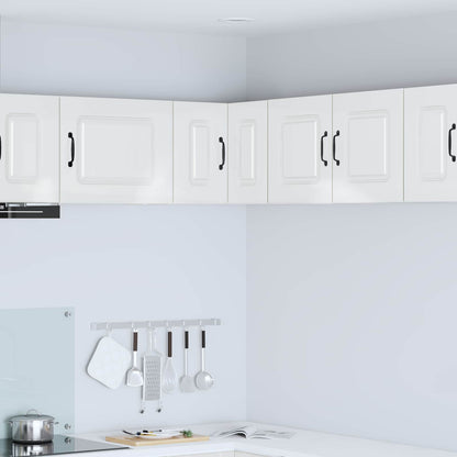 vidaXL Dishwasher Panel Kalmar High Gloss White 57 x 57 x 40 cm