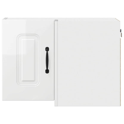 vidaXL Dishwasher Panel Kalmar High Gloss White 57 x 57 x 40 cm