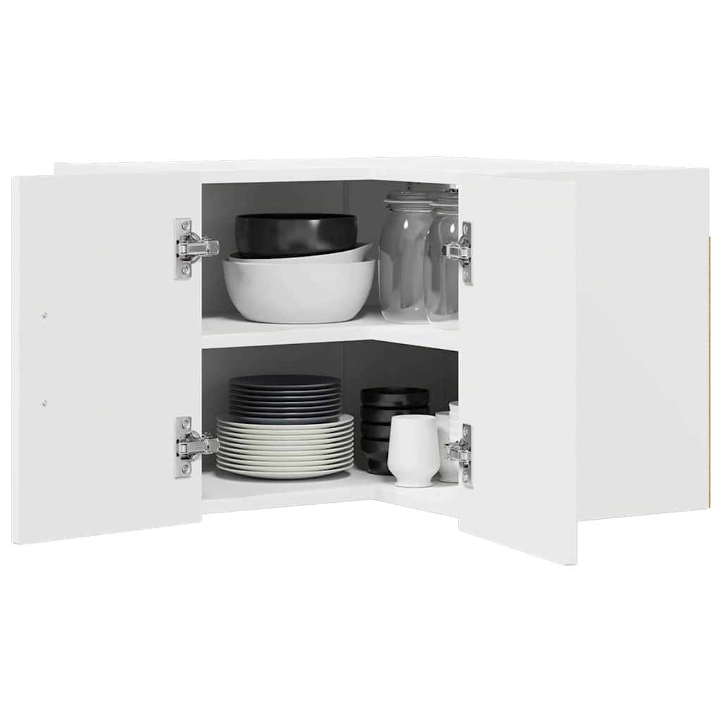 vidaXL Dishwasher Panel Kalmar High Gloss White 57 x 57 x 40 cm