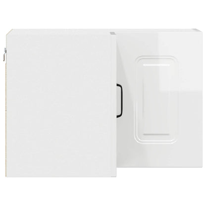 vidaXL Dishwasher Panel Kalmar High Gloss White 57 x 57 x 40 cm