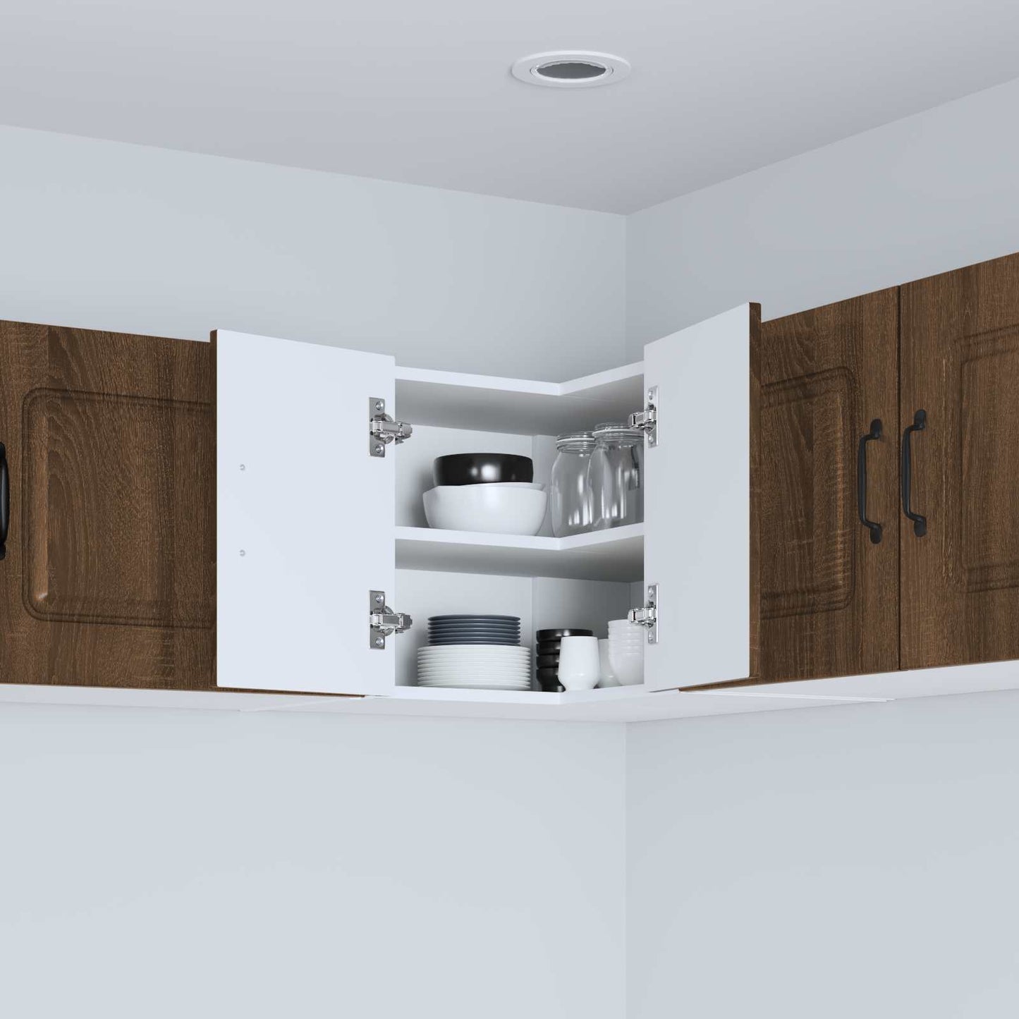 vidaXL Dishwasher Panel Kalmar Brown Oak 57 x 57 x 40 cm