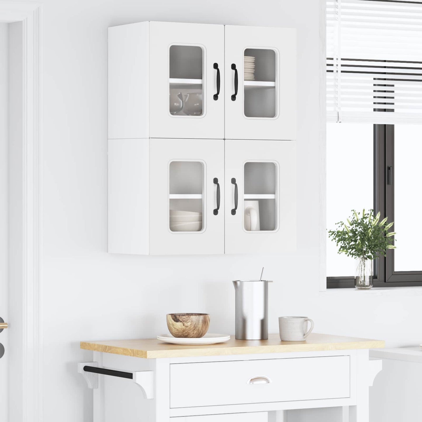 vidaXL Dishwasher Panel Kalmar White 60 x 31 x 40 cm Engineered Wood