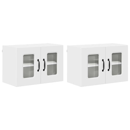 vidaXL Dishwasher Panel Kalmar 2 pcs White 60 x 31 x 40 cm