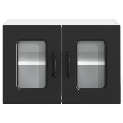 vidaXL Dishwasher Panel Kalmar 2 pcs Black 60 x 31 x 40 cm