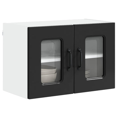 vidaXL Dishwasher Panel Kalmar 2 pcs Black 60 x 31 x 40 cm